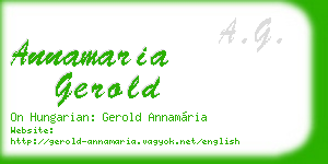 annamaria gerold business card