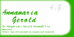 annamaria gerold business card